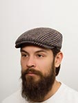 Кепка LIERYS арт. 6130301 IVY CAP GLENCHECK (коричневый / синий)